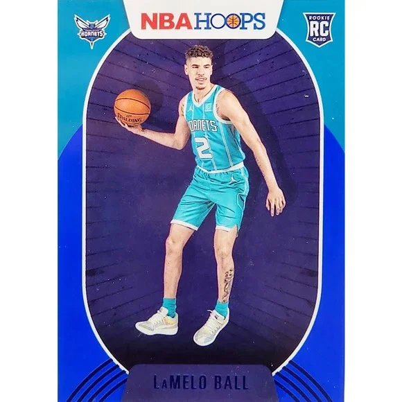2020-21 Panini NBA Hoops Lamelo Ball Blue Rookie #223 RC CCG 10 - Hornets